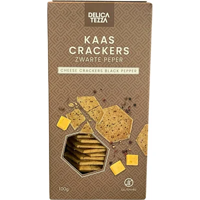 Delicatezza Kaascracker zeezout & zwarte peper