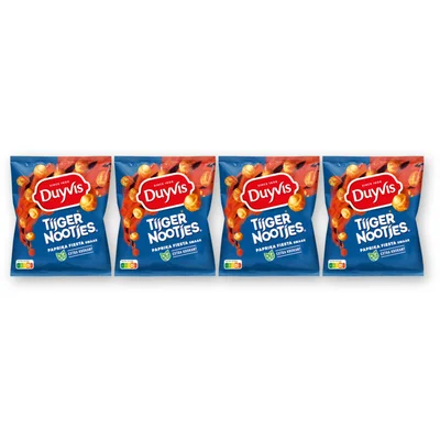 Duyvis Tijgernootjes paprika fiesta 4-pack