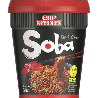 Nissin Soba cup noodles chili