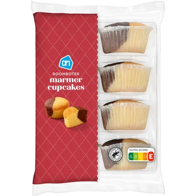 AH Roomboter cupcake marmer
