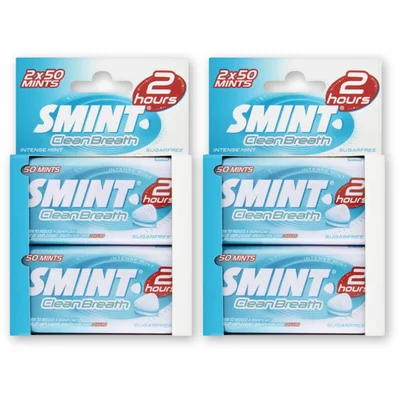 Smint Clean breath intense mint 4-pack