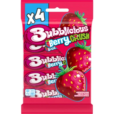 Bubblicious Berry crush 4-pack