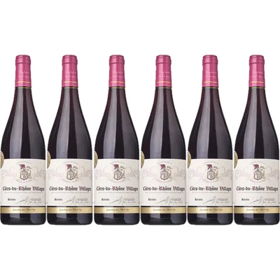 AH Excellent côtes du rhône villages 6 flessen