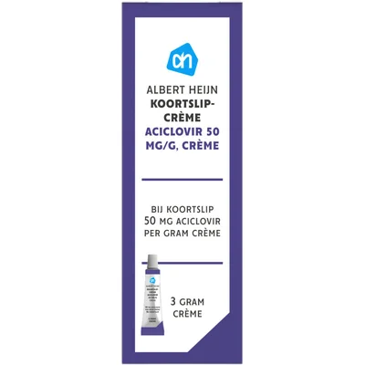 AH Koortslipcrème aciclovir 50mg