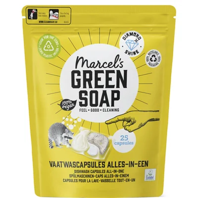 Marcel's Green Soap Vaatwas capsules all-in-one
