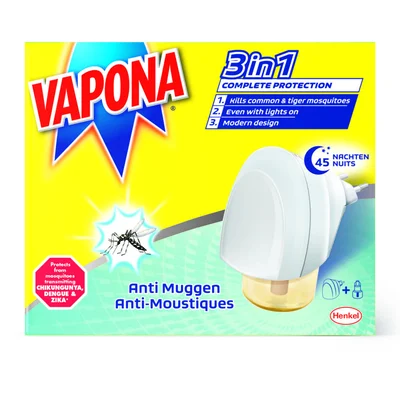 Vapona 3in1 anti muggen apparaat