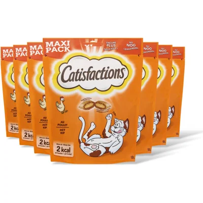 Catisfactions Kattensnack kip maxipack snack 7-pack