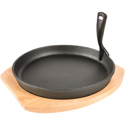Grill Guru Cast iron cooking plate en holder