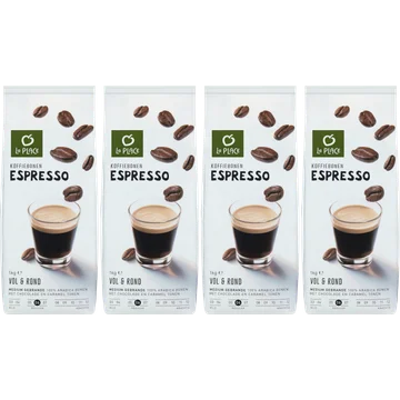 La Place Koffiebonen Espresse Arabica 4 x 1000 g