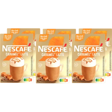 Nescafé Gold Caramel Latte Oploskoffie 6 x 8 Zakjes