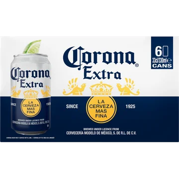 Corona Extra Bier Blikken 6 x 33 cl