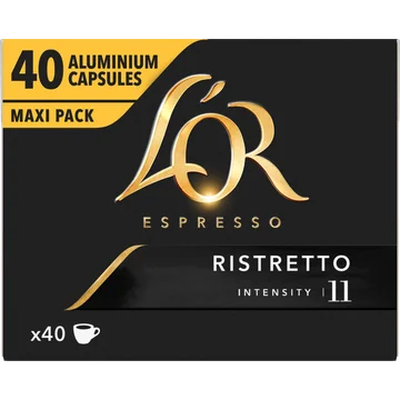 L'OR Espresso Ristretto Aluminium Capsules 40 Stuks Maxi Pack 208 g