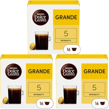 NESCAFÉ Dolce Gusto, Koffie Grande , 3 x 16 capsules