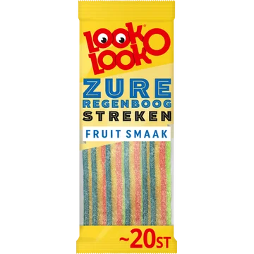 Look-O-Look Zure Regenboog Streken Vegan 20 stuks