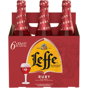 Leffe Ruby Belgisch Abdijbier Fles 330 ml