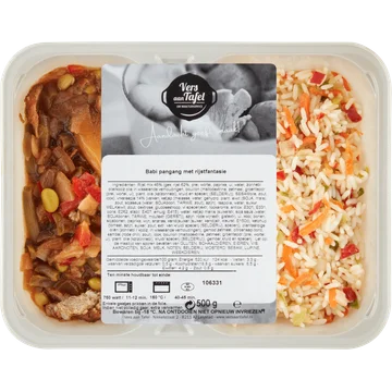 Vers Aan Tafel Babi Pangang met Rijstfantasie 500 g