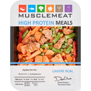 Muscle Meat High Protein Meals Kipfilet Piri Piri Mexico Mix - Z. Aardappelpuree 450 g