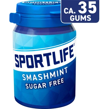 Sportlife Smashmint Suikervrije kauwgom 52 g
