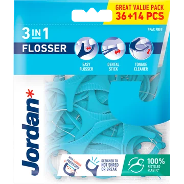 Jordan 3 In 1 Flosser 36 Stuks