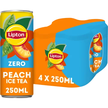 Lipton Ice Tea Peach Zero 4 x 250 ml