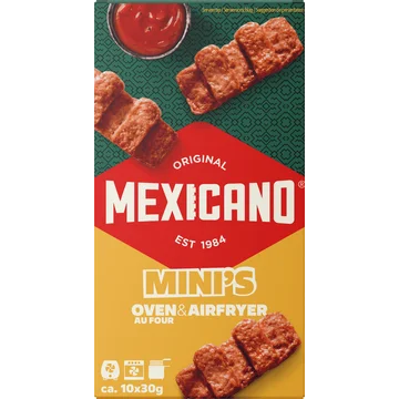 Mexicano Vleessnack Mini's Oven&Airfryer 10 Stuks