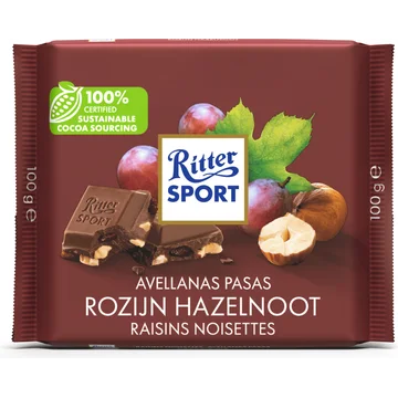 Ritter Sport Rozijn Hazelnoot 100 g