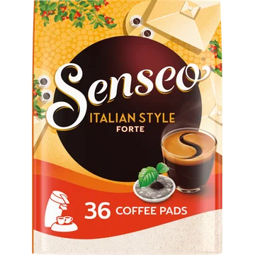 Senseo Italian Style Forte Coffee Pads Gemalen Koffie 36 Stuks 250 g