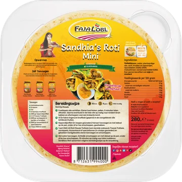 FAJA LOBI Sandhia's Roti Mini 4 Stuks