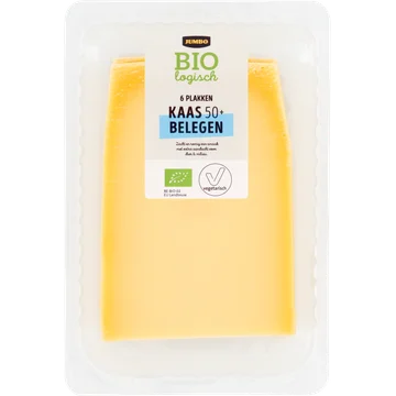 Jumbo Biologische Kaas Belegen 50+ 6 Plakken 190 g