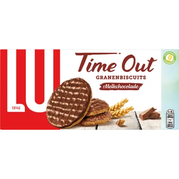 LU Time Out Granenbiscuits Melkchocolade 6 x 2 stuks
