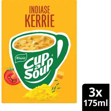 Knorr Cup-a-Soup Indiase Kerrie 3 x 175 ml