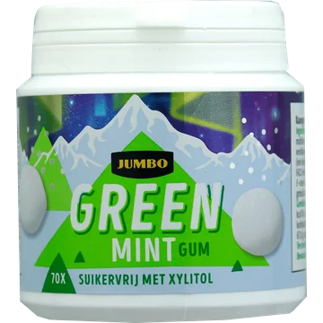 Jumbo Green Mint Gum 105 g