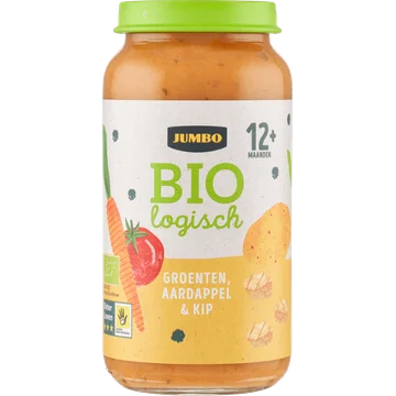 Jumbo Babyvoeding Biologisch Groenten, Aardappel & Kip 12+ Maanden 250 g