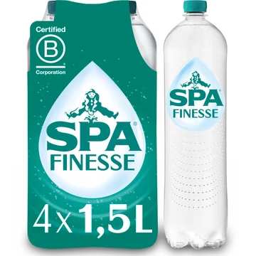 SPA Finesse Sparkling Mineral Water Licht Bruisend 4 x 1,5 L