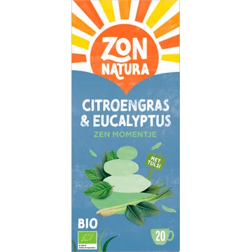 Zonnatura Bio Citroengras & Eucalyptus Zen Momentje met Tulsi 20 Zakjes 35 g