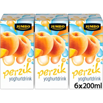 Jumbo Perzik Yoghurtdrink 6 x 200ML