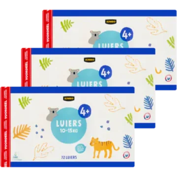 Jumbo Luiers 4+ 10-15 kg 3 x 72 Stuks - Voordeelverpakking
