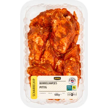 Jumbo Scharrelkip Borrelhapjes Pittig 500 g