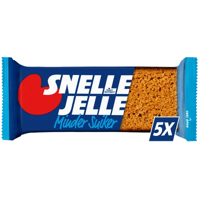 Snelle Jelle Ontbijtkoek minder suiker 5 stuks