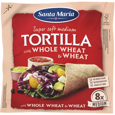 Santa Maria Tortilla whole wheat 8 stuks