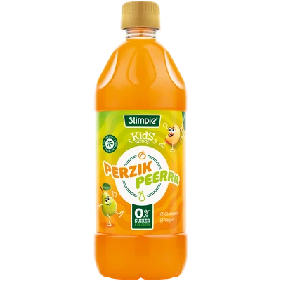 Slimpie Kids limonadesiroop perzik peer