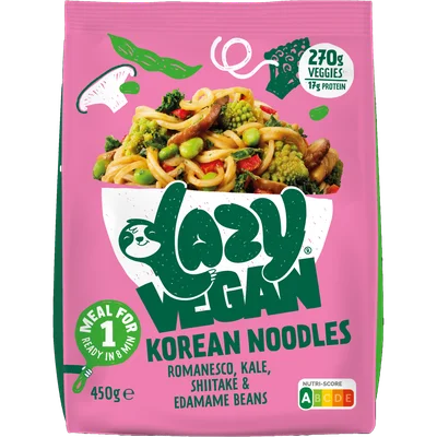 Lazy vegan Korean noodles