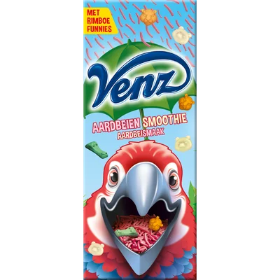 Venz Hagelslag rimboe aardbeien smoothie