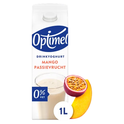 Optimel Drink mango-passievrucht 0% vet