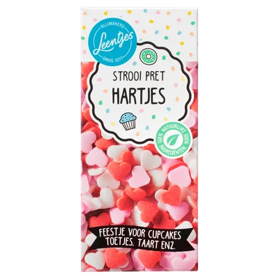Leentjes Strooipret hartjes mix
