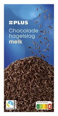 PLUS Chocoladehagel melk Fairtrade
