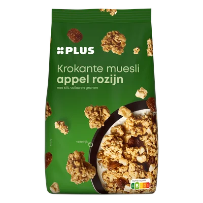 PLUS Krokante muesli appel en rozijn
