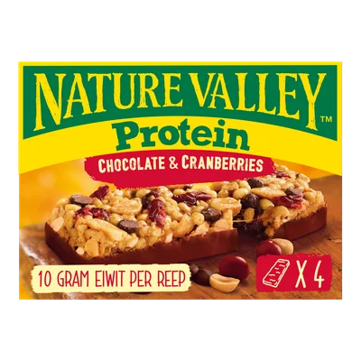 Nature Valley Protein chocolade cranberry