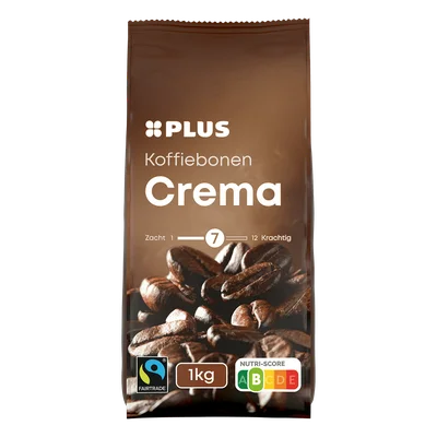PLUS Koffiebonen Crema Fairtrade