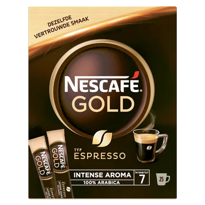 Nescafe Oploskoffie espresso - 25 zakjes